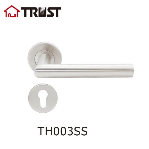 TRUST TH003SS Stainless Steel Lever Handle Front Door Entry Handle Lockset