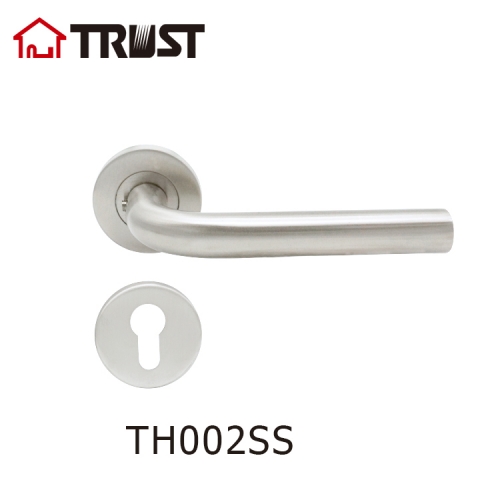 TRUST TH002SS Stainless Steel Lever Handle Front Door Entry Handle Lockset