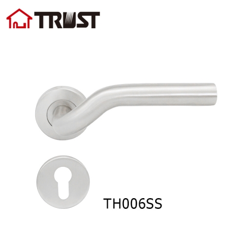 TRUST TH006Stainless Steel Lever Handle Front Door Entry Handle Lockset