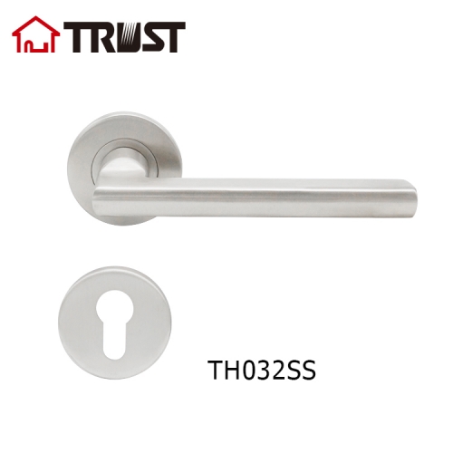 TRUST TH032Stainless Steel Lever Handle Front Door Entry Handle Lockset