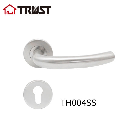 TRUST TH004SS Stainless Steel Lever Handle Front Door Entry Handle Lockset