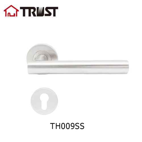 TRUST TH009SS Stainless Steel Lever Handle Front Door Entry Handle Lockset