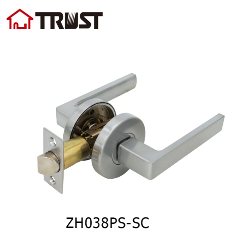 TRUST ZH038-PS-SC Best Quality Simple Style Zinc Alloy Passage Door Handle