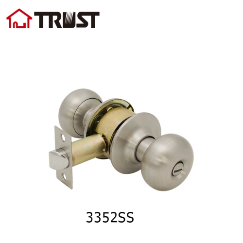 TRUST 3352 Round Knob Door Lock Privacy Cylindrical Knob Lock