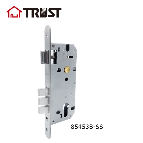 TRUST 8545-3B-SS-ET Entrance Function 3 Square Bolt High Security Mortise Lock Body