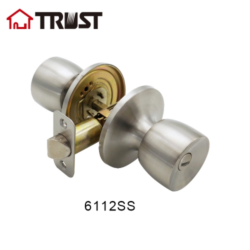 TRUST 6112 BathroomTubular Stainless Steel Knob door Lock