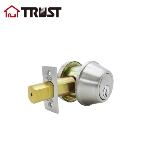 TRUST 4301 Commercial Heavy Duty Deadbolt Single Open ANSI Grade 2 Commercial Door Lock