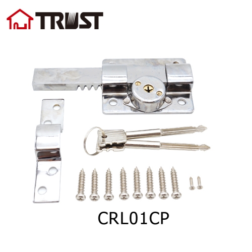 华信CRL01CP外装门锁花园铁门防火门锁插销铁质十字锁厂家直销
