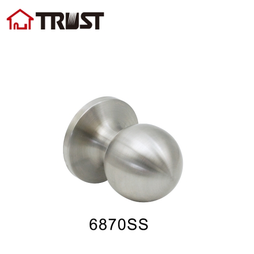 TRUST 6870 Dummy Cylindrical Stainless Steel Knob Lock