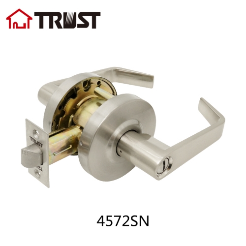 TRUST 4572-SN Grade 2 Heavy Duty ANSI Commercial Non-Handed Door Handle Lever Lock