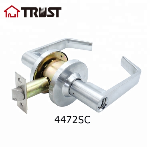 TRUST 4472SC-BK Commercial Door Lock Privacy Function US26D Satin Chrome Finish