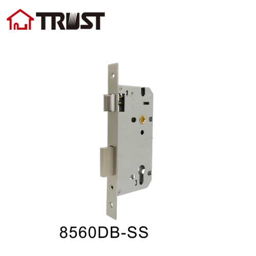 TRUST 8560DB-SSS Euro profile Mortise Lock Body Single Deadbolt