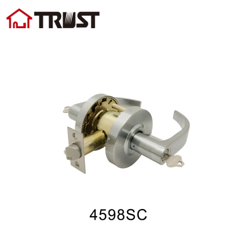 TRUST 4598(F80)SC Commercial Cylindrical Lever Handle For Heavy Duty Non-Handed Grade 2 Door Handle(CM)
