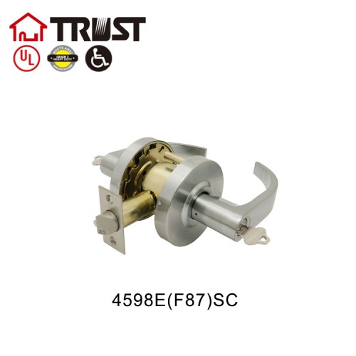 TRUST 4598-E(F87)SN Commercial Cylindrical Lever Heavy Duty Fireproof Grade 2 Door Handle(CM)