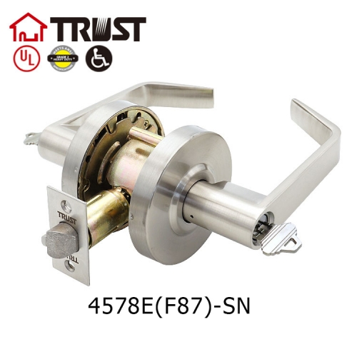 TRUST 4578-E(F87)SN Commercial Cylindrical Lever Heavy Duty Fireproof Grade 2 Door Handle(CM)
