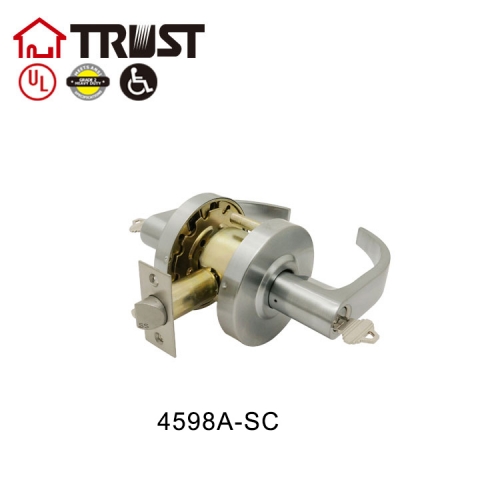 TRUST 4598(A)-SN ANSI Grade 2 Commercial Lever Door Lock Double Cylinder Communication Function