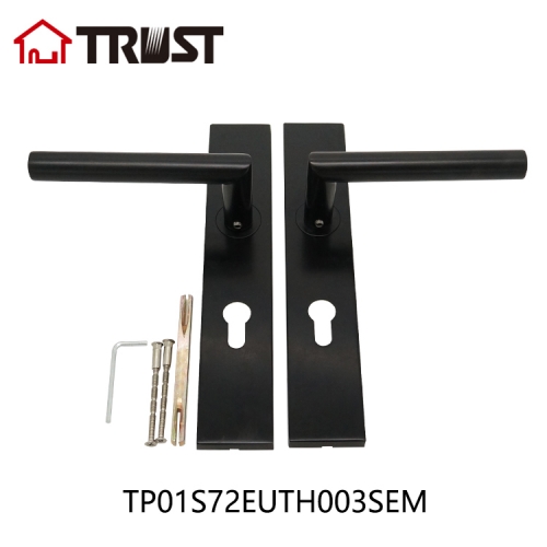华信TP10-TH003SS不锈钢圆面板配空心把手门锁厂家直销