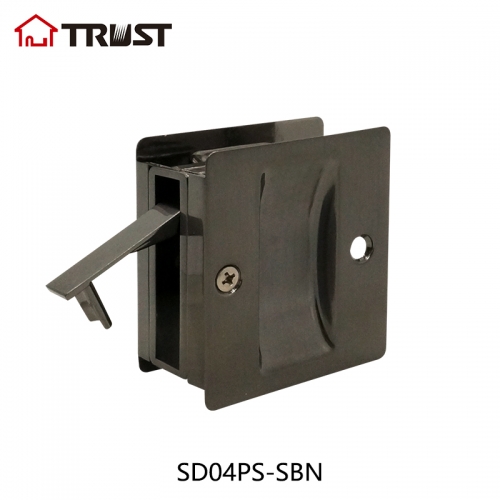 华信SD04-PS-SNB 移门锁勾舌锁体铜材质浴室通道功能 方便安装推拉门锁