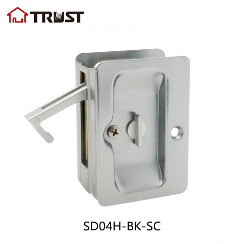 华信SD04H-BK-SC 移门锁勾舌锁体铜材质浴室通道功能 方便安装推拉门锁