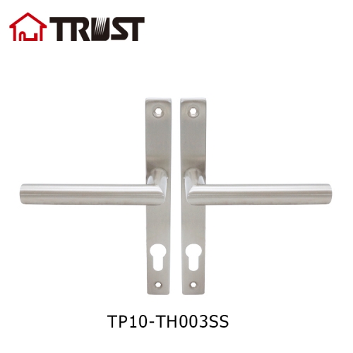 华信TP10-TH003SS不锈钢圆面板配空心把手门锁厂家直销