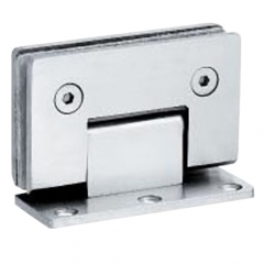 Bathroom glass door clamp 90 angle