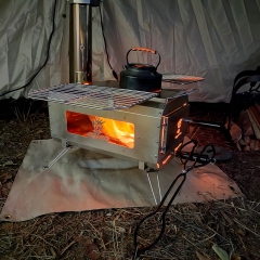 Hot Tent Wood Stove Outdoor Wood Burning Tent Stove With Glass