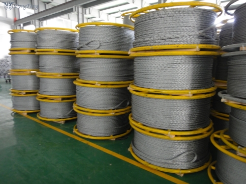 Anti Twisting Braided Steel Rope 14mm diameter for pulling Single Conductor and OPGW