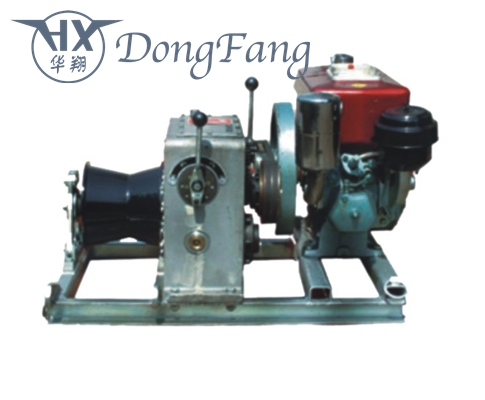 Diesel Engine Motorised Winch for Transmission Line Tower erection