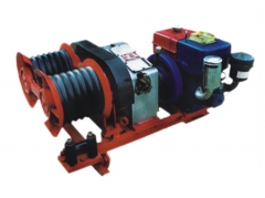 Transmission Line Motorised Pulling Winch 3 ton with double capastans
