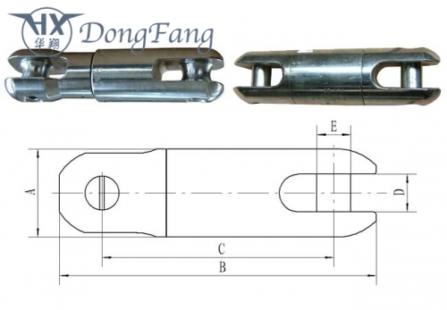 Swivel joints of transmission line stringing accessories