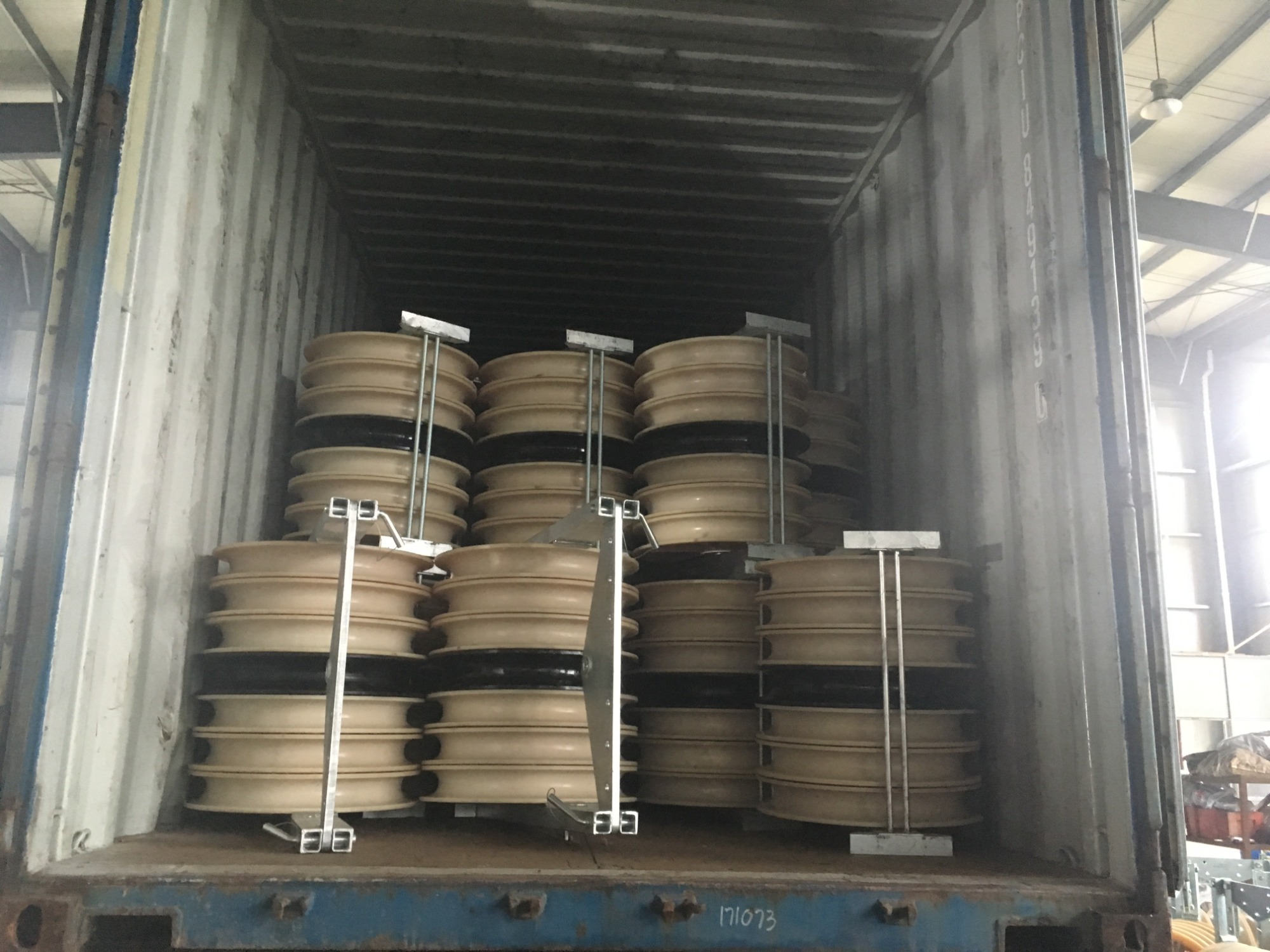 Conductor Pulleys Blocks exported for stringing overhead transmission lines