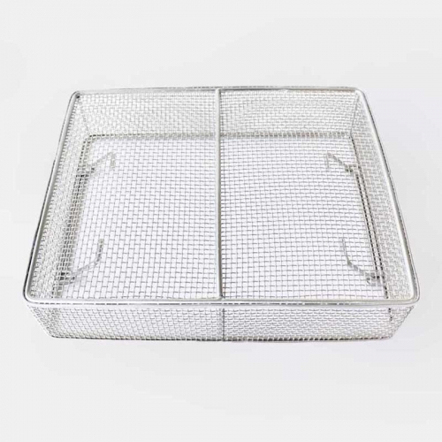 Stainless Steel Wire Mesh Medtail Sterilization Basket Tray For