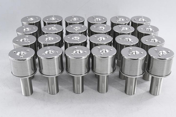 wedge wire filter nozzles for lithium brine filtration