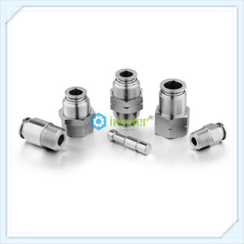 SS316L Bulkhead Female Straight Connector -SSPMF