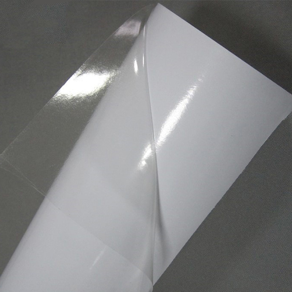 Printable adhesive clear vinyl rolls for a variety of applications