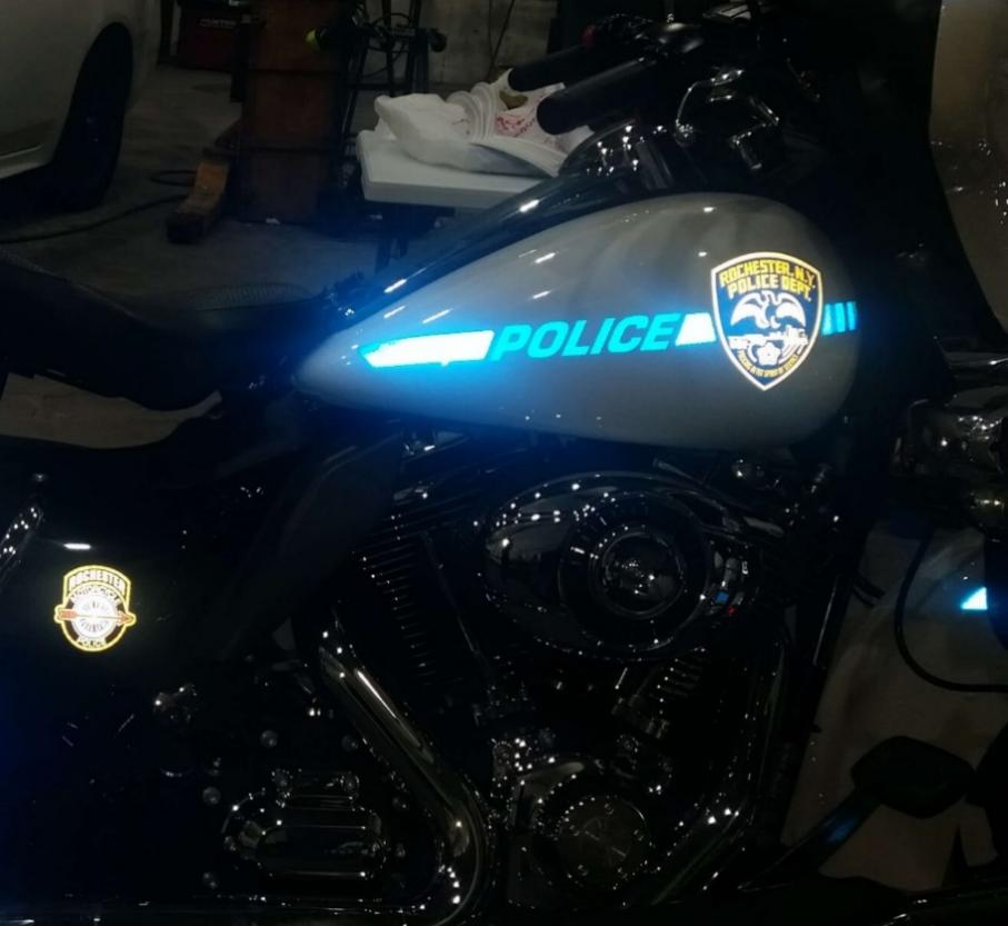 reflective motorcycle sticker