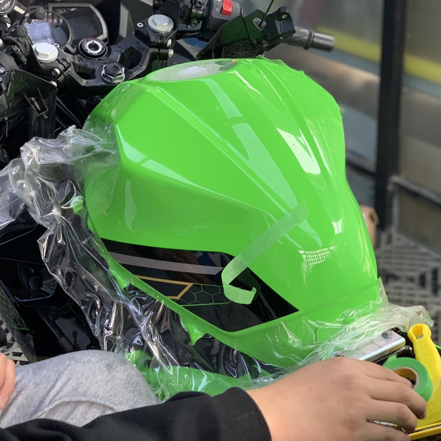 Motorcycle paint protection film