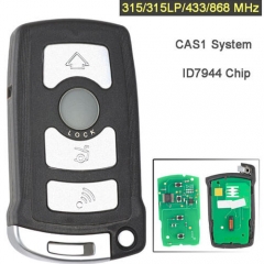 BMW CAS1 Smart Remote Key 315/ 315LP/ 434/ 868 MHz 4 Button Fob for 7 Series E65 E66