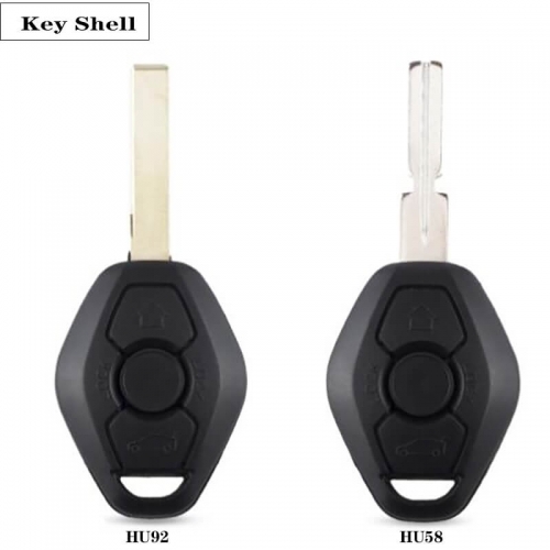 Replacement Car Key Shell 3BTN For BM*W CAS2 E38 E39 E46 EWS System