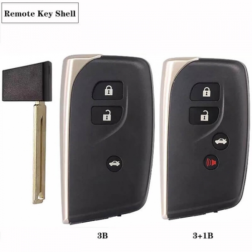 3/3+1button Smart Key Shell TOY12 For Lex*us LS460 LS600h 2014 2015 2016