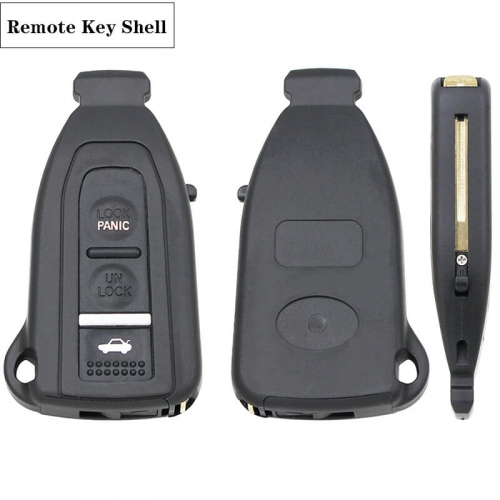 3 Buttons Smart Prox Remote Key Shell For Lex*us LS430 2002 2003 2004 2005 2006