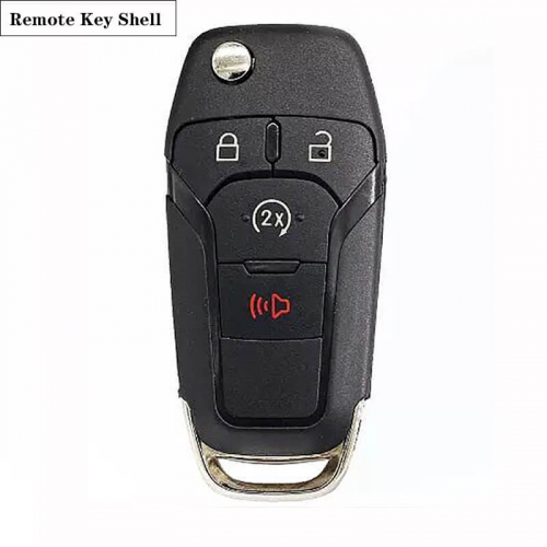 3+1button Folding Remote Shell HU101 For Ford