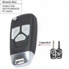 Upgraded Flip Remote Key 433MHz ID46 Chip for Chevrolet Captiva 2008-2013