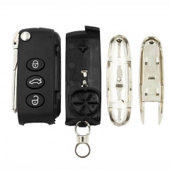 3 Buttons Modified Folding Flip Remote Key Shell For Bent*ley