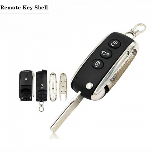3 Buttons Modified Folding Flip Remote Key Shell For Bent*ley