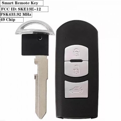 3 Button FSK433.92 MHz Smart Remote Key (CAR) 49 Chip MAZ24R For Maz*da 2017 Atenza FCC ID: SKE13E-12 (Mitsubishi System)