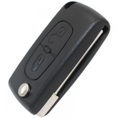 Modified Flip Remote Key Shell 2 Button VA2 Blade For CITROE*N C2 C3 C4 C5 C6 C8 without groove blade no battery holder