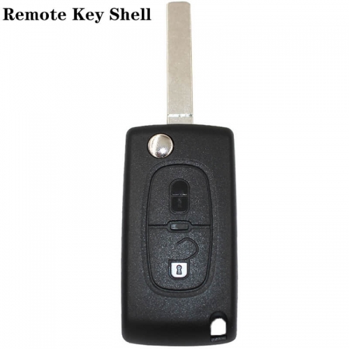 Modified Flip Remote Key Shell 2 Button VA2 Blade For CITROE*N C2 C3 C4 C5 C6 C8 without groove blade no battery holder