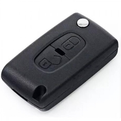 2button Folding Remote Shell MIT11R For Peugeo*t 4008