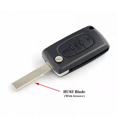 3buttons Remote Key ASK 433mhz (HU83 / VA2) For peogueo*t 307 0523